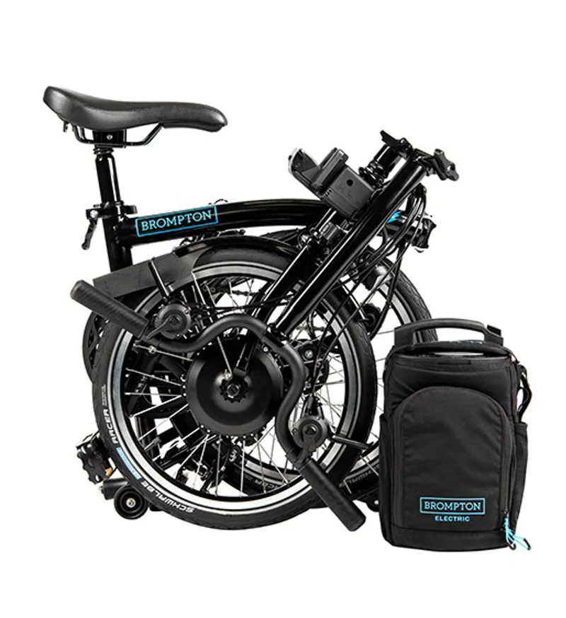 Brompton M6L Electric Folding Bike 2021 in Black-1